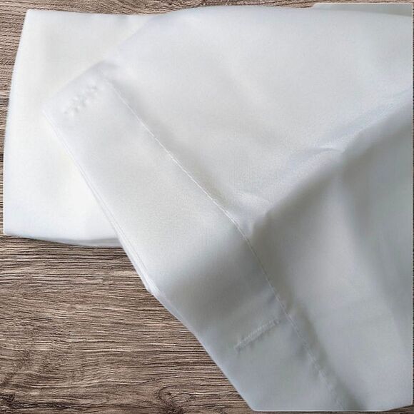 Maytex White Polyester Fabric Shower Curtain Liner - Picture 2 of 6